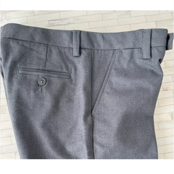 NWOT Lands End Girls Uniform Pants, Gray, Size 14 -No hem (32 Length)Brand New - Picture 3 of 8